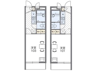 レオパレス高東の物件間取画像